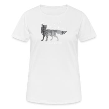 Preserve & Protect Environmental Protection Climate Protection Fuchs - Women's Breathable T-Shirt - white - Front - AI Model Female 172 dark (172cm)
