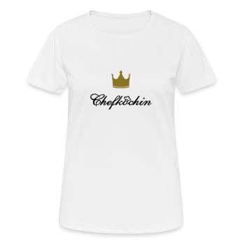 beste Köchin ist Mama Chefköchin Koch kochen - Frauen T-Shirt atmungsaktiv - Weiß - Vorne - AI Model Female 172 dark (172cm)