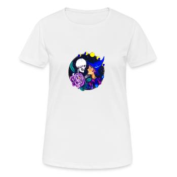 L'amour immortelle - T-shirt respirant Femme - blanc - Devant - AI Model Female 172 dark (172cm)