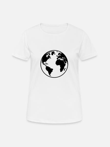 Globe - Women's Breathable T-Shirt - white