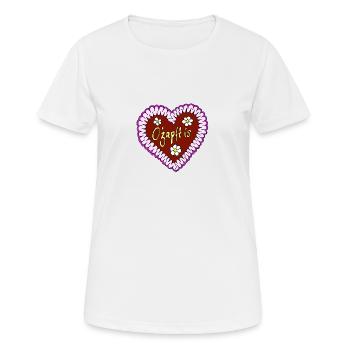 O zapft is - Frauen T-Shirt atmungsaktiv - Weiß - Vorne - AI Model Female 172 dark (172cm)
