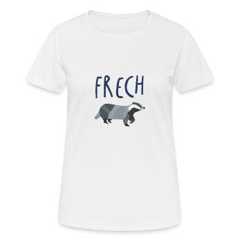 Frechdachs blau - Frauen T-Shirt atmungsaktiv - Weiß - Vorne - AI Model Female 172 dark (172cm)