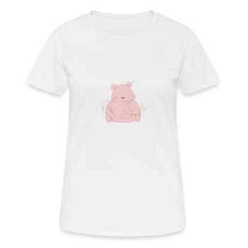 Süßer Panda Bär - Frauen T-Shirt atmungsaktiv - Weiß - Vorne - AI Model Female 172 dark (172cm)