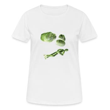 Sleep sleep and three stones - Women's Breathable T-Shirt - white - Front - AI Model Female 172 dark (172cm)