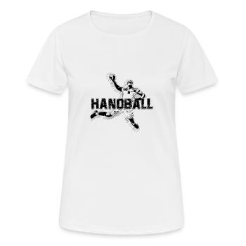 Handball handball player - Women's Breathable T-Shirt - white - Front - AI Model Female 172 dark (172cm)