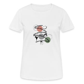 strong women - Women's Breathable T-Shirt - white - Front - AI Model Female 172 dark (172cm)