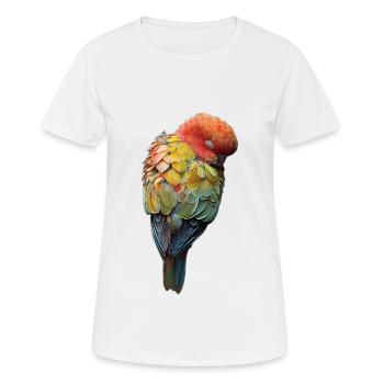 Papagei - Frauen T-Shirt atmungsaktiv - Weiß - Vorne - AI Model Female 172 dark (172cm)