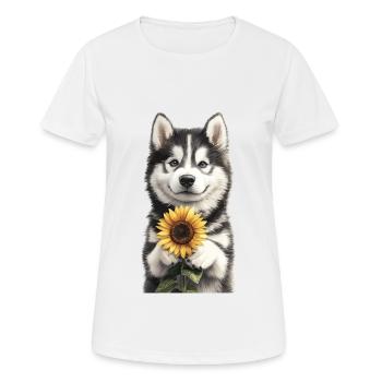 Alaskan Malamute - Frauen T-Shirt atmungsaktiv - Weiß - Vorne - AI Model Female 172 dark (172cm)