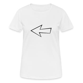Empty arrow - Women's Breathable T-Shirt - white - Front - AI Model Female 172 dark (172cm)