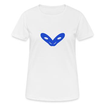Le secret du bleu - T-shirt respirant Femme - blanc - Devant - AI Model Female 172 dark (172cm)