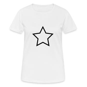 Star, stars - Women's Breathable T-Shirt - white - Front - AI Model Female 172 dark (172cm)