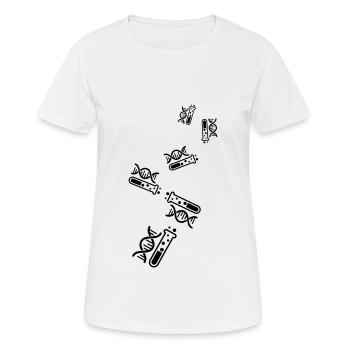 Test tube chemistry - Women's Breathable T-Shirt - white - Front - AI Model Female 172 dark (172cm)