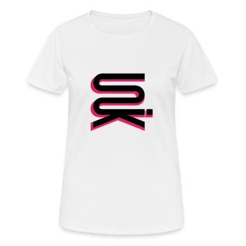 UNIK high vertical blackpink - Women's Breathable T-Shirt - white - Front - AI Model Female 172 dark (172cm)