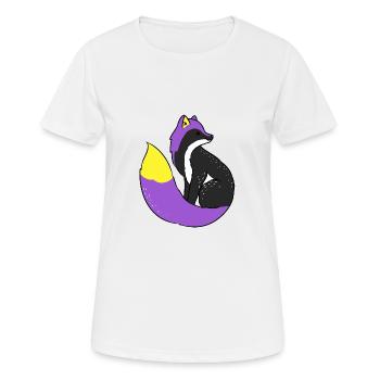 Nonbinary Fox Nonbinary Pride - Women's Breathable T-Shirt - white - Front - AI Model Female 172 dark (172cm)