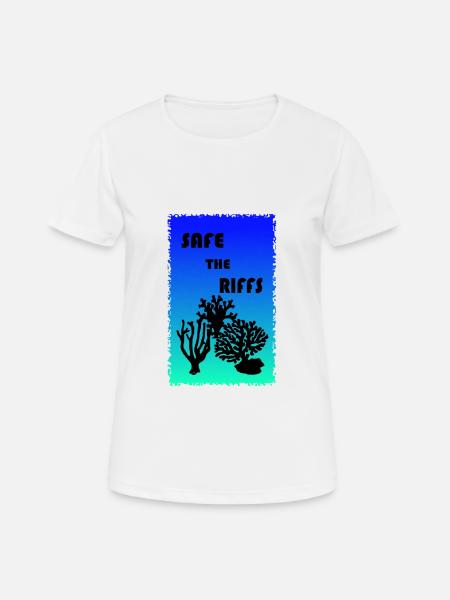 Safe the riffs - Frauen T-Shirt atmungsaktiv - Weiß