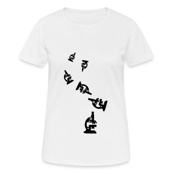 Microscope Icon Icon - Women's Breathable T-Shirt - white - Front - AI Model Female 172 dark (172cm)