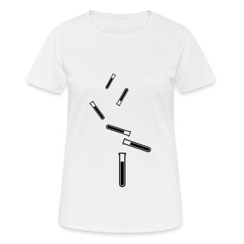 Symbole du tube à essai - T-shirt respirant Femme - blanc - Devant - AI Model Female 172 dark (172cm)