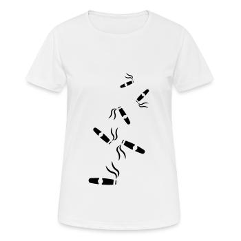 Zigarre Symbol - Frauen T-Shirt atmungsaktiv - Weiß - Vorne - AI Model Female 172 dark (172cm)