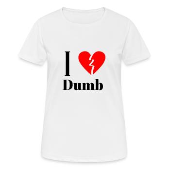 Drôle de déclaration ironique - Drôle - T-shirt respirant Femme - blanc - Devant - AI Model Female 172 dark (172cm)