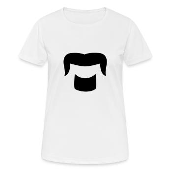 Bart - Frauen T-Shirt atmungsaktiv - Weiß - Vorne - AI Model Female 172 dark (172cm)