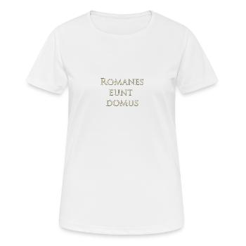 Romanes eunt domus - T-shirt respirant Femme - blanc - Devant - AI Model Female 172 dark (172cm)