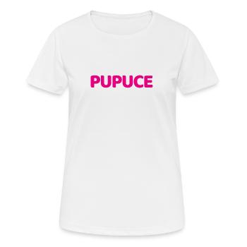 Pupuce Femme - T-shirt respirant Femme - blanc - Devant - AI Model Female 172 dark (172cm)