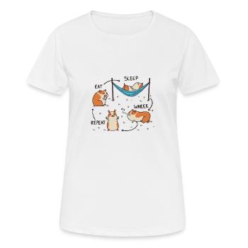 Cobaye - T-shirt respirant Femme - blanc - Devant - AI Model Female 172 dark (172cm)