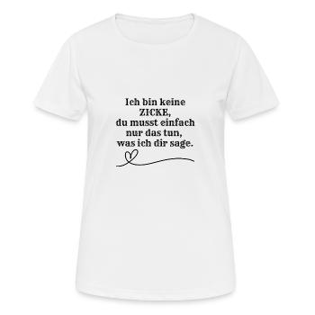 Sprüche und Zitaten - Frauen T-Shirt atmungsaktiv - Weiß - Vorne - AI Model Female 172 dark (172cm)
