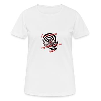 I’m not insane. My mother had me tested. - Frauen T-Shirt atmungsaktiv - Weiß - Vorne - AI Model Female 172 dark (172cm)