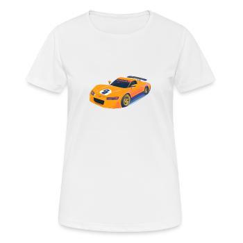 Racing Car Money - Women's Breathable T-Shirt - white - Front - AI Model Female 172 dark (172cm)