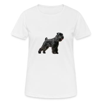Sweet Schnauzer Dog Dog - Women's Breathable T-Shirt - white - Front - AI Model Female 172 dark (172cm)