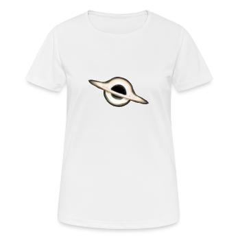 Trou noir - Horizon de l’événement - T-shirt respirant Femme - blanc - Devant - AI Model Female 172 dark (172cm)