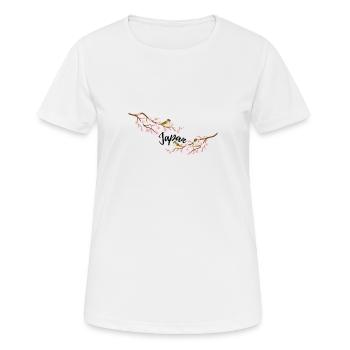 Japan - Frauen T-Shirt atmungsaktiv - Weiß - Vorne - AI Model Female 172 dark (172cm)