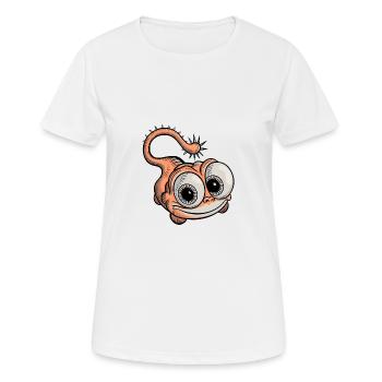 créature fantastique drôle rieur - T-shirt respirant Femme - blanc - Devant - AI Model Female 172 dark (172cm)
