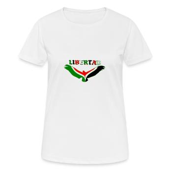 Aigle de Palestine. - T-shirt respirant Femme - blanc - Devant - AI Model Female 172 dark (172cm)