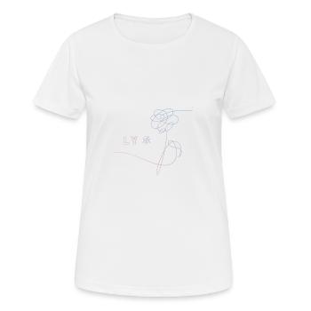 Bangtan-LY "Flower" - Women's Breathable T-Shirt - white - Front - AI Model Female 172 dark (172cm)