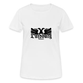 Duisburg Stadt Industrie Kohle Ruhrpott - Frauen T-Shirt atmungsaktiv - Weiß - Vorne - AI Model Female 172 dark (172cm)