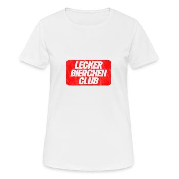 Lecker Bierchen Club - Mallorca Malle Urlaub Party - Frauen T-Shirt atmungsaktiv - Weiß - Vorne - AI Model Female 172 dark (172cm)