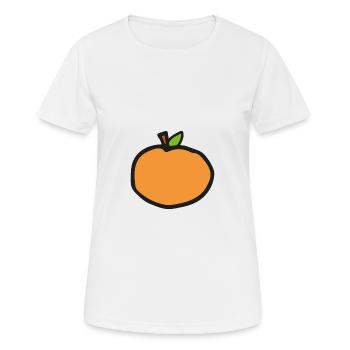 Orange - T-shirt respirant Femme - blanc - Devant - AI Model Female 172 dark (172cm)