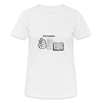 Schulabschluss, Abschlussklasse - Frauen T-Shirt atmungsaktiv - Weiß - Vorne - AI Model Female 172 dark (172cm)