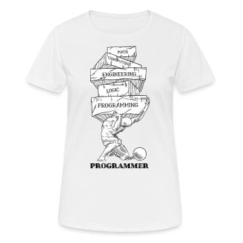 Problèmes de programmation - T-shirt respirant Femme - blanc - Devant - AI Model Female 172 dark (172cm)