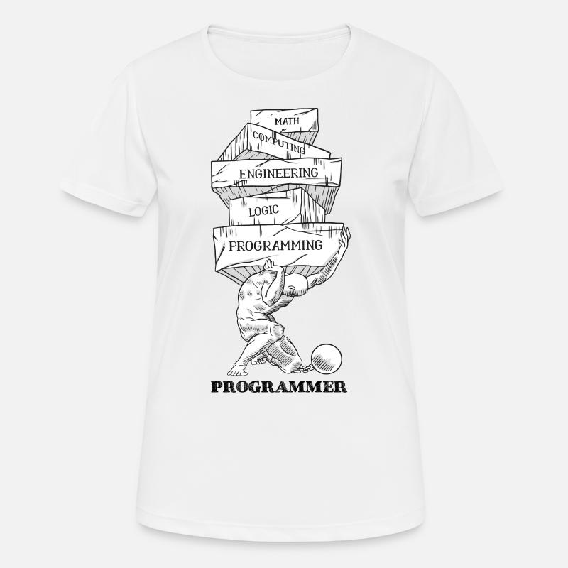 Problèmes de programmation - T-shirt respirant Femme - blanc