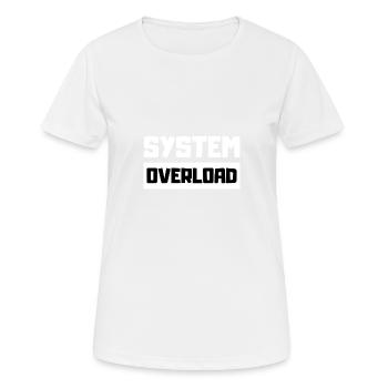 Burnout Informatiker Büro Gamer - Frauen T-Shirt atmungsaktiv - Weiß - Vorne - AI Model Female 172 dark (172cm)