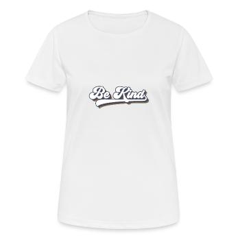 Soyez gentil LGBT Rainbow Gy Pride Ally - T-shirt respirant Femme - blanc - Devant - AI Model Female 172 dark (172cm)