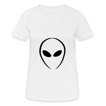 Aliens Alien Head - Women's Breathable T-Shirt - white - Front - AI Model Female 172 dark (172cm)