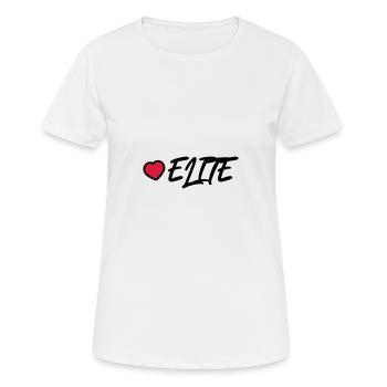 Elite Heart - Women's Breathable T-Shirt - white - Front - AI Model Female 172 dark (172cm)