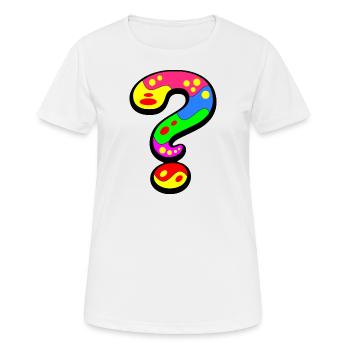 Question Everything - Women's Breathable T-Shirt - white - Front - AI Model Female 172 dark (172cm)