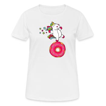 Donuts Confiserie Cookie Törtchen Kuchen Torten - Frauen T-Shirt atmungsaktiv - Weiß - Vorne - AI Model Female 172 dark (172cm)