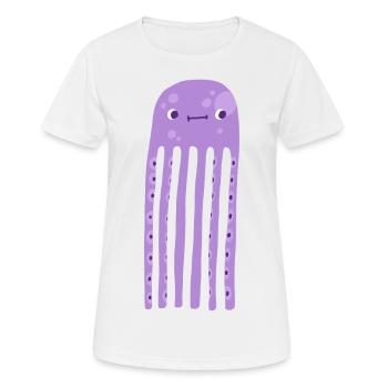 Oktopus - Frauen T-Shirt atmungsaktiv - Weiß - Vorne - AI Model Female 172 dark (172cm)