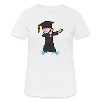 Dabbing Dab graduation - T-shirt respirant Femme - blanc - Devant - AI Model Female 172 dark (172cm)